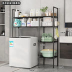 PratPlus - Suporte de Prateleiras para Máquina de Lavar com Rodízios e Base Antiderrapante - Entrega Grátis Reforçada