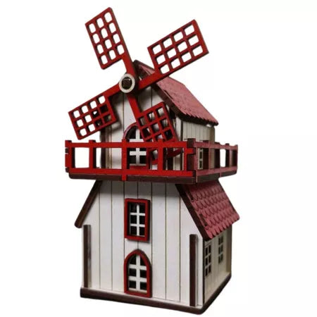Kit Vila Natalina 7 Peças em Madeira Para Decoração Lindas e Ricas em Detalhes - Entrega Grátis